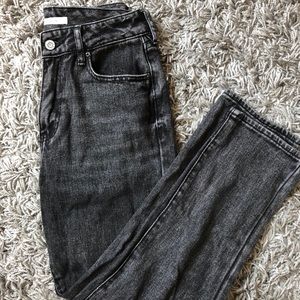 Light wash black Pacsun mom jeans